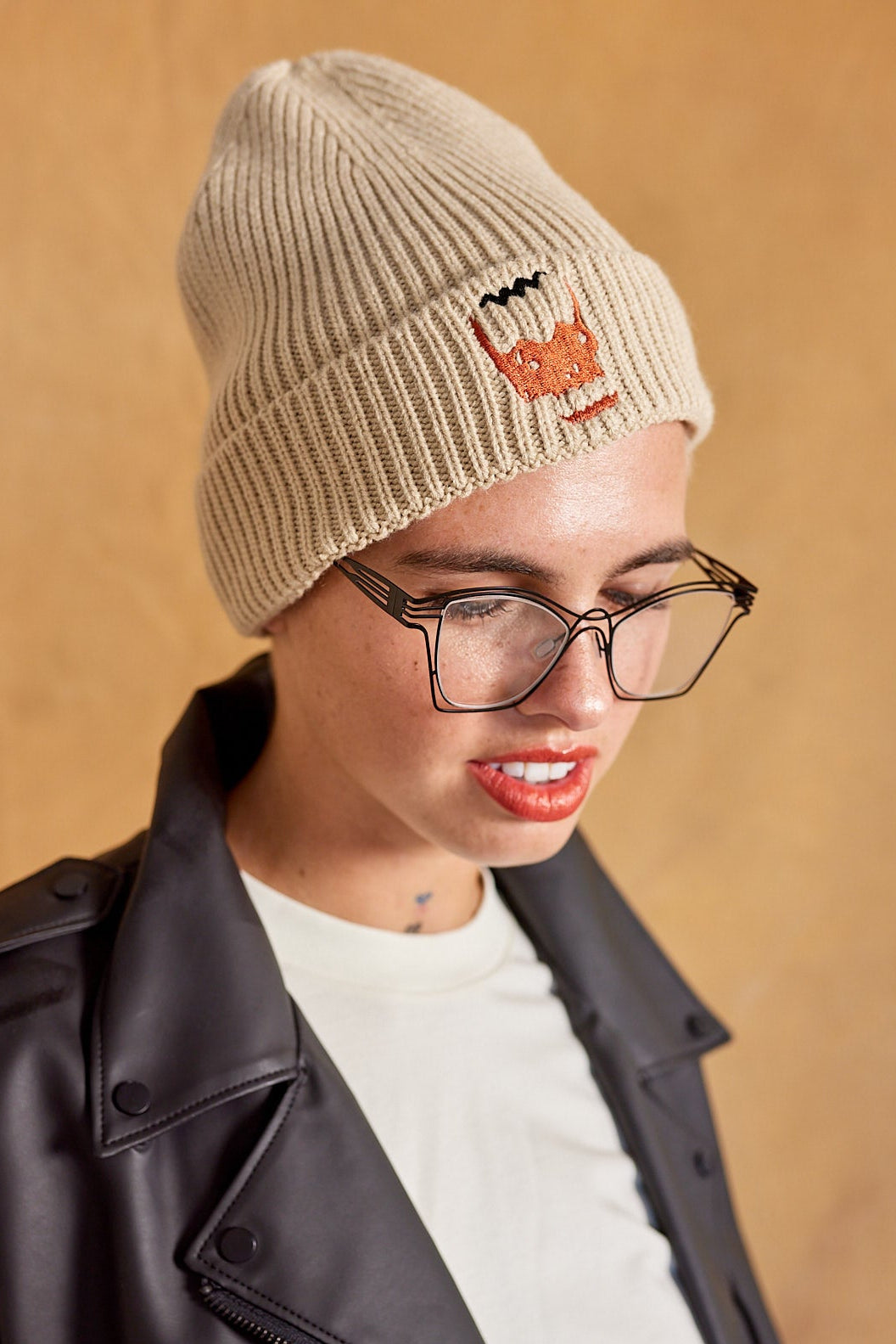 THE DEMON DUDE SUMMONING CAP - SUSTAINABLE RIB KNIT BEANIE