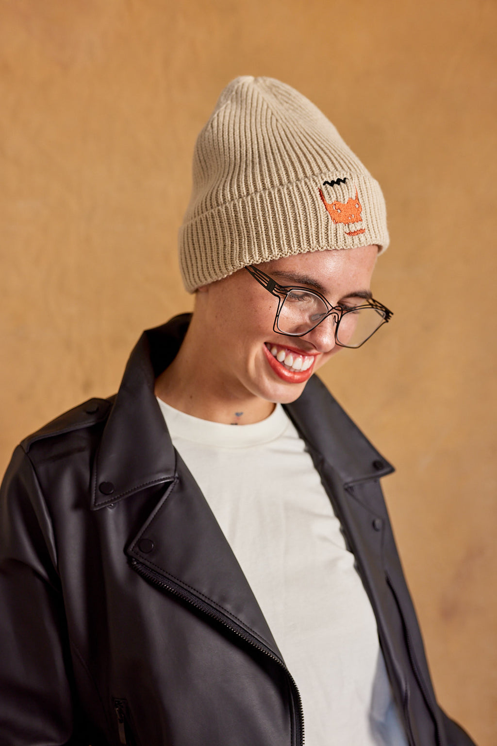 THE DEMON DUDE SUMMONING CAP - SUSTAINABLE RIB KNIT BEANIE