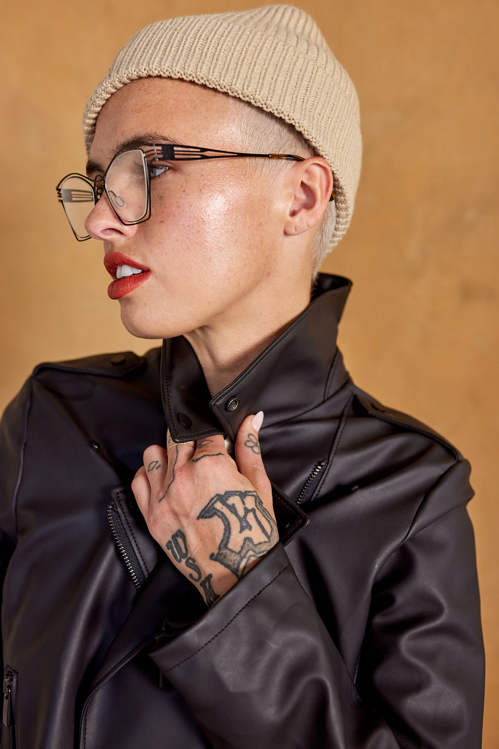 THE DEMON DUDE SUMMONING CAP - SUSTAINABLE RIB KNIT BEANIE