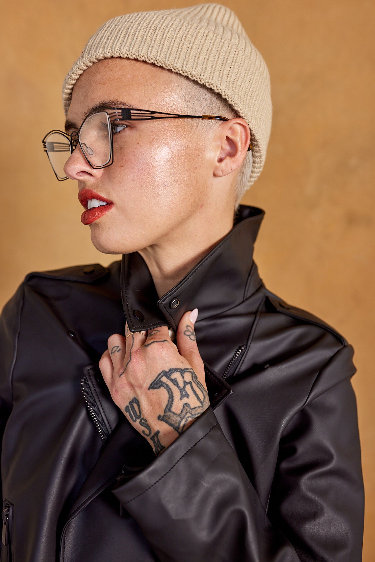 THE DEMON DUDE SUMMONING CAP - SUSTAINABLE RIB KNIT BEANIE