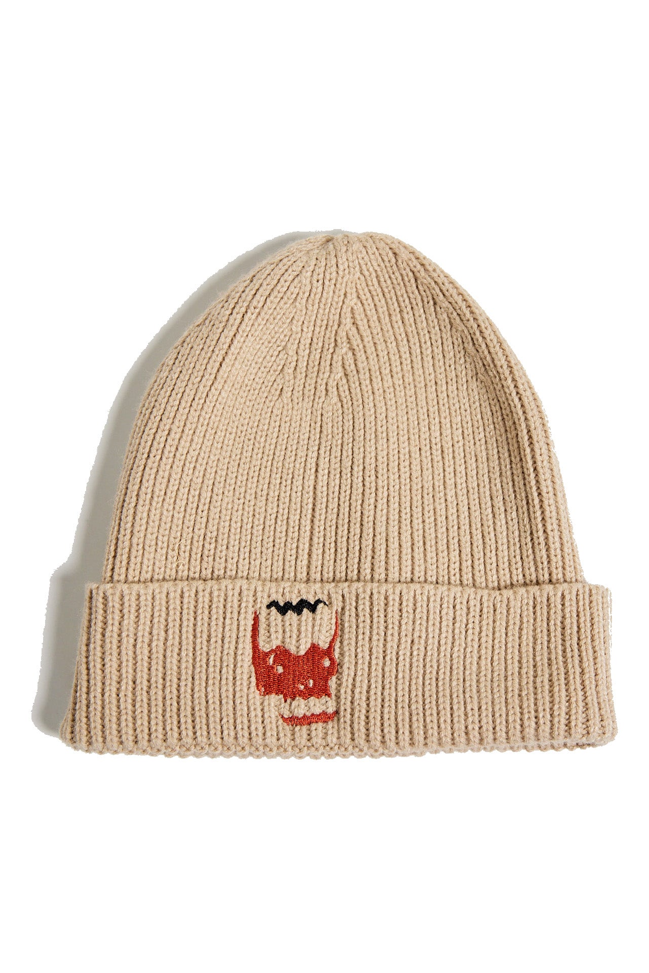 THE DEMON DUDE SUMMONING CAP - SUSTAINABLE RIB KNIT BEANIE